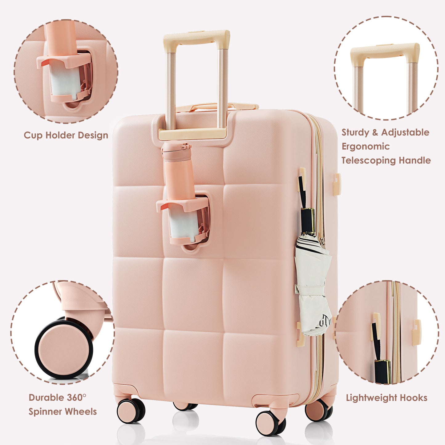 Bougie 3-piece Luggage Set