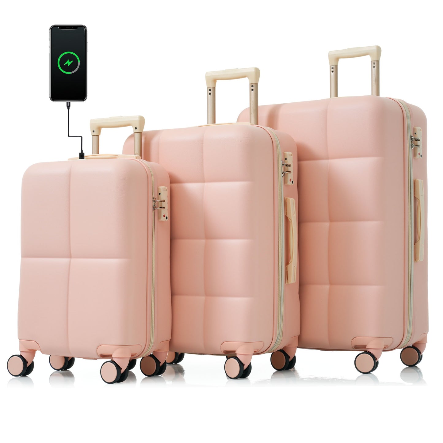 Bougie 3-piece Luggage Set